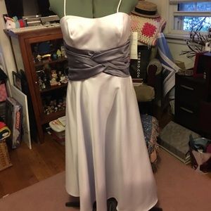 NWT Bari Jay Lavender Satin Dress Sz 12